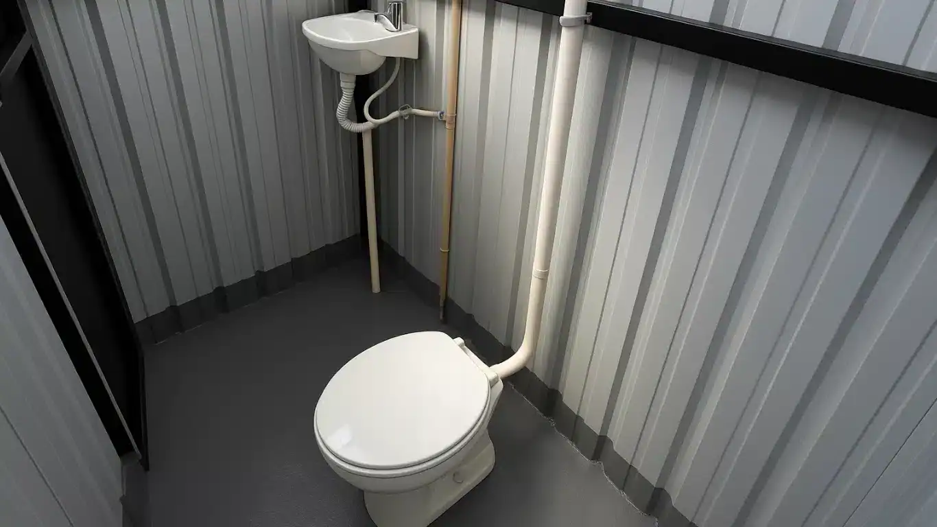 Locação de escritório container para obra com banheiro — AGISA Soluções Modulares