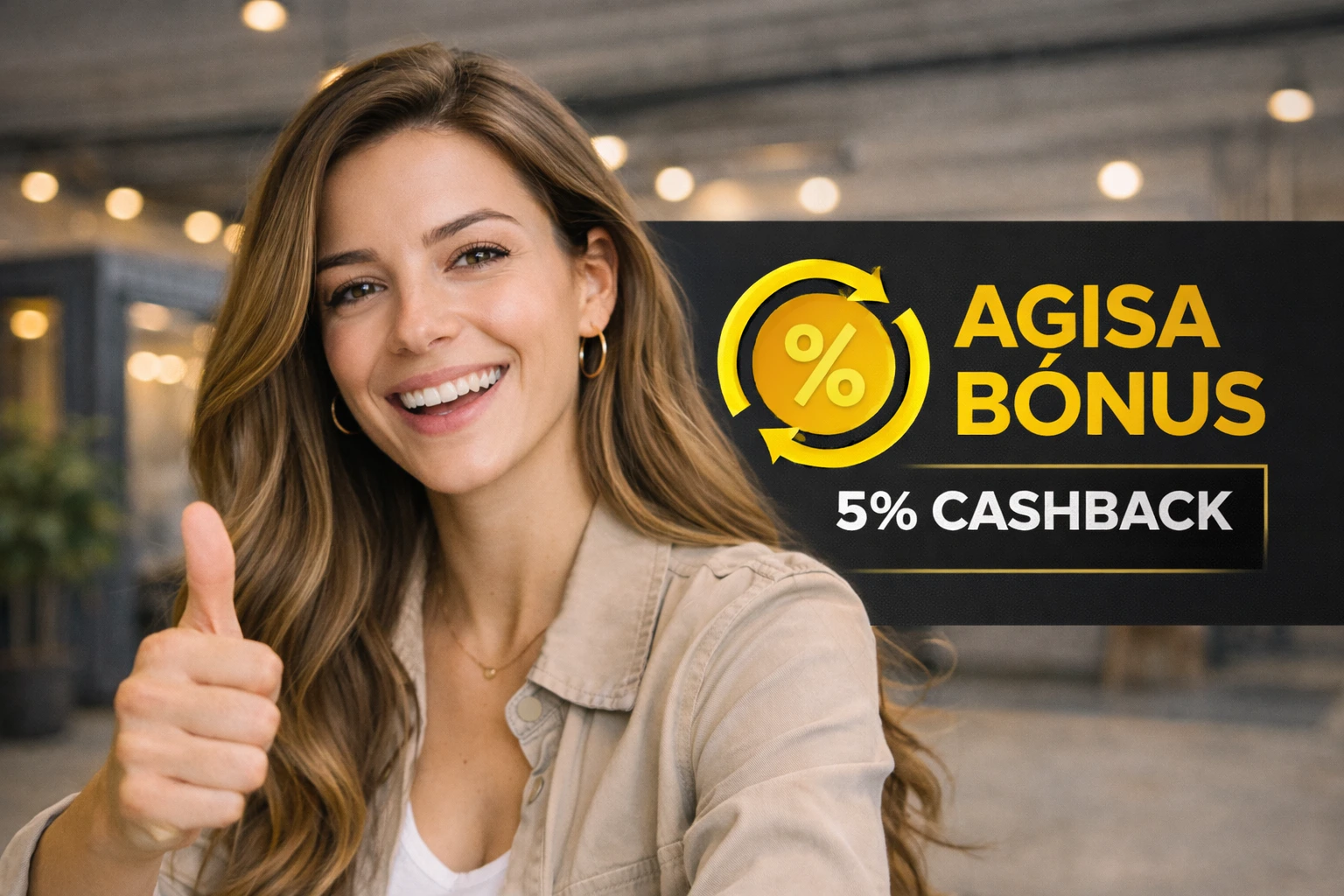 AGISA Bônus: cashback 5% na locação — pague em dia e use como desconto